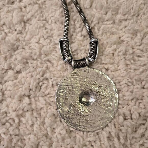 NWOT Silver Necklace + Earrings Chunky - Picture 8 of 8